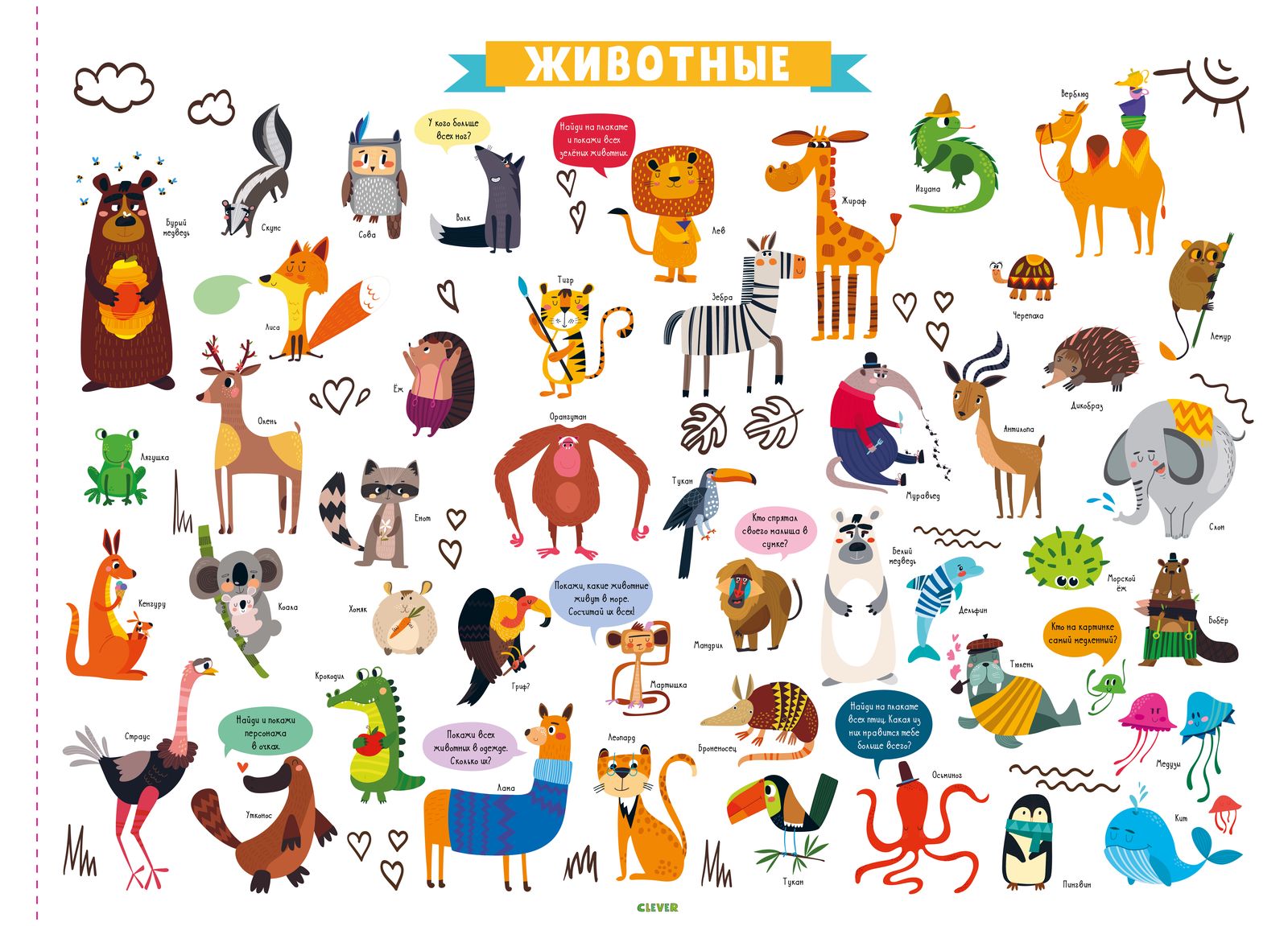 Первые плакаты малыша. 10 развивающих постеров