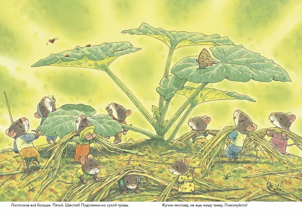 14 лесных мышей. Тыква