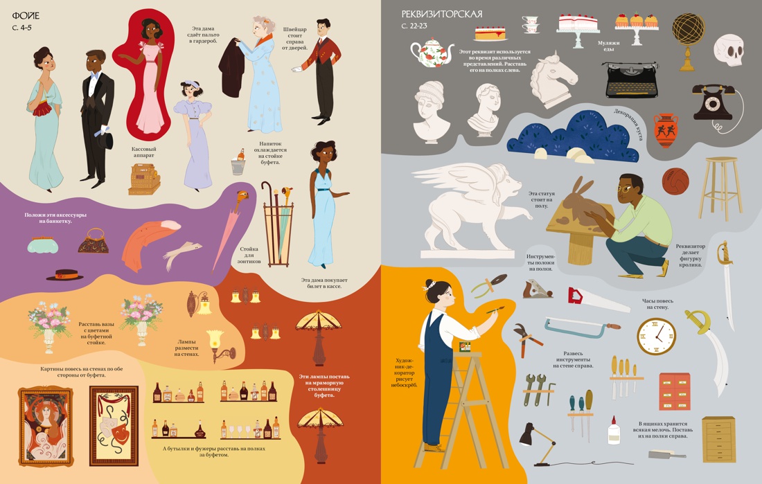 Супернаклейки. Театр