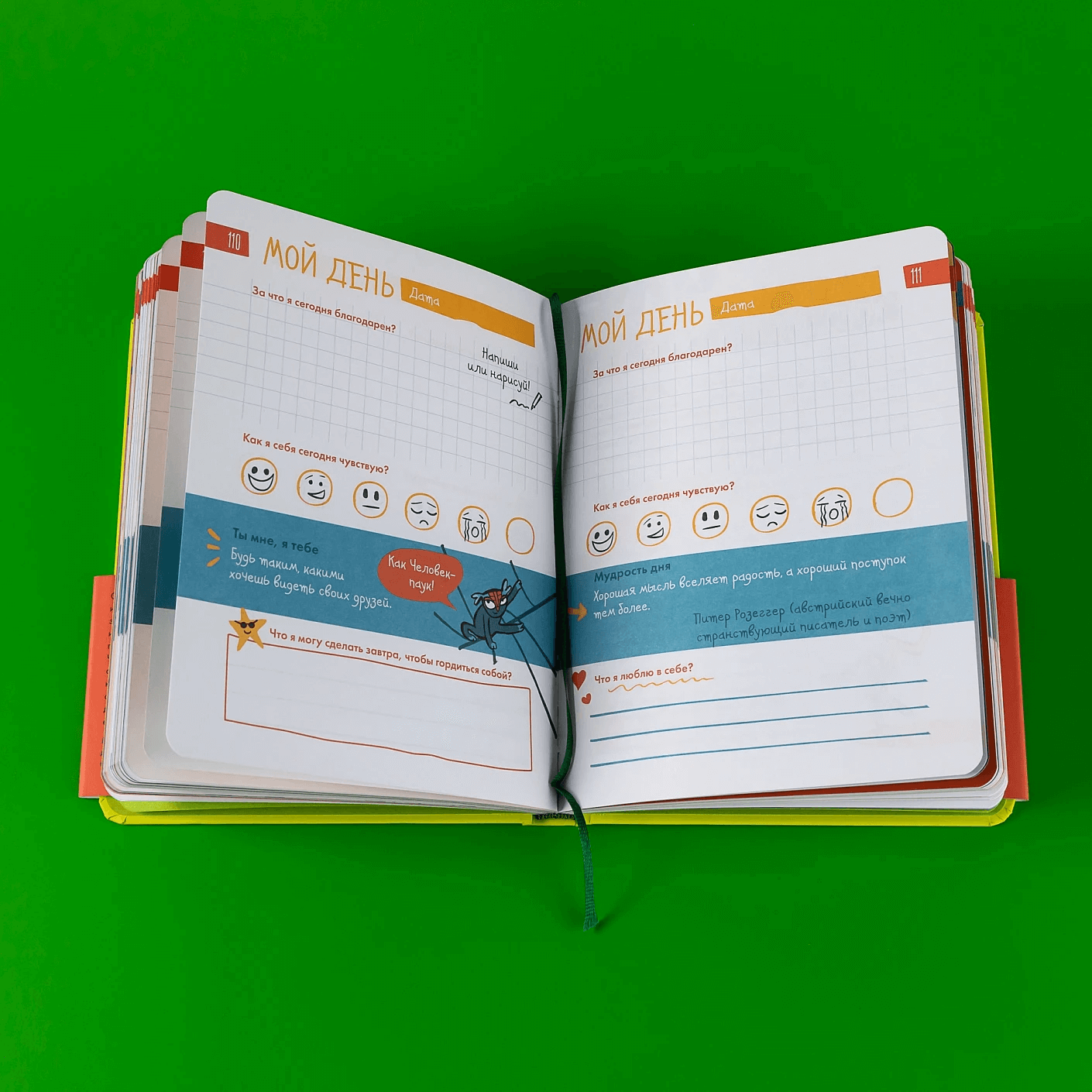 6 минут для детей: Первый мотивационный ежедневник ребёнка (зелёный)