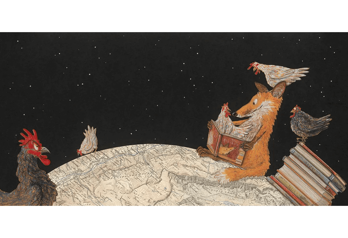 Лис в библиотеке