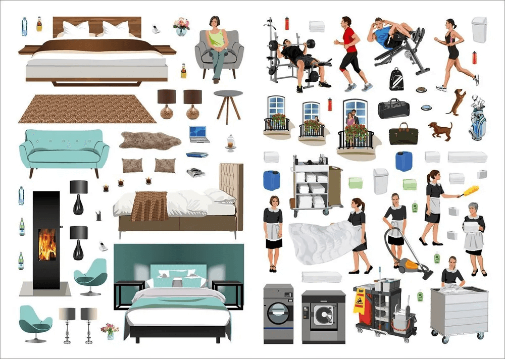 Моя книга наклеек. Отель