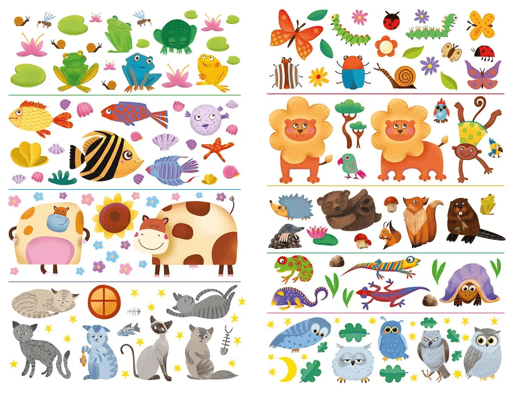 Переводные картинки. Животный мир