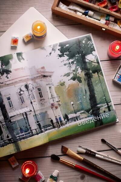 Акварельный джаз Сергея Курбатова. Приёмы, техники, сюжеты от простого к сложному