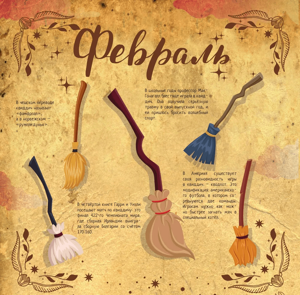 Календарь волшебных фактов из мира «Гарри Поттера»