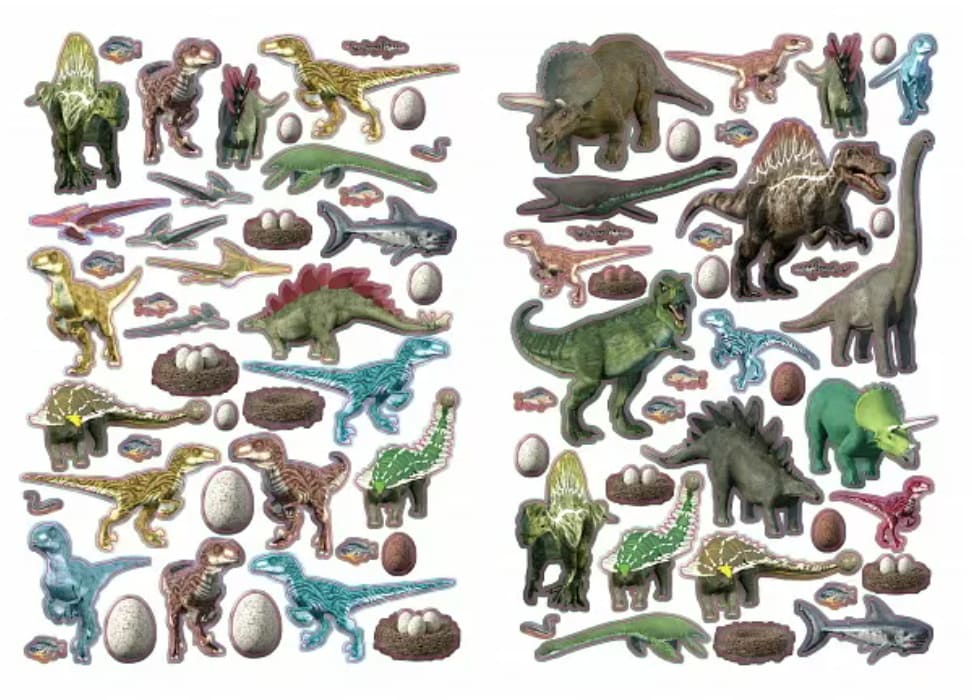 Моя книга наклеек. Динозавры