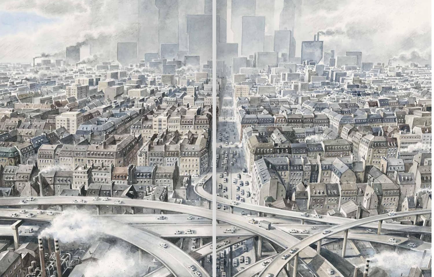 Серый город