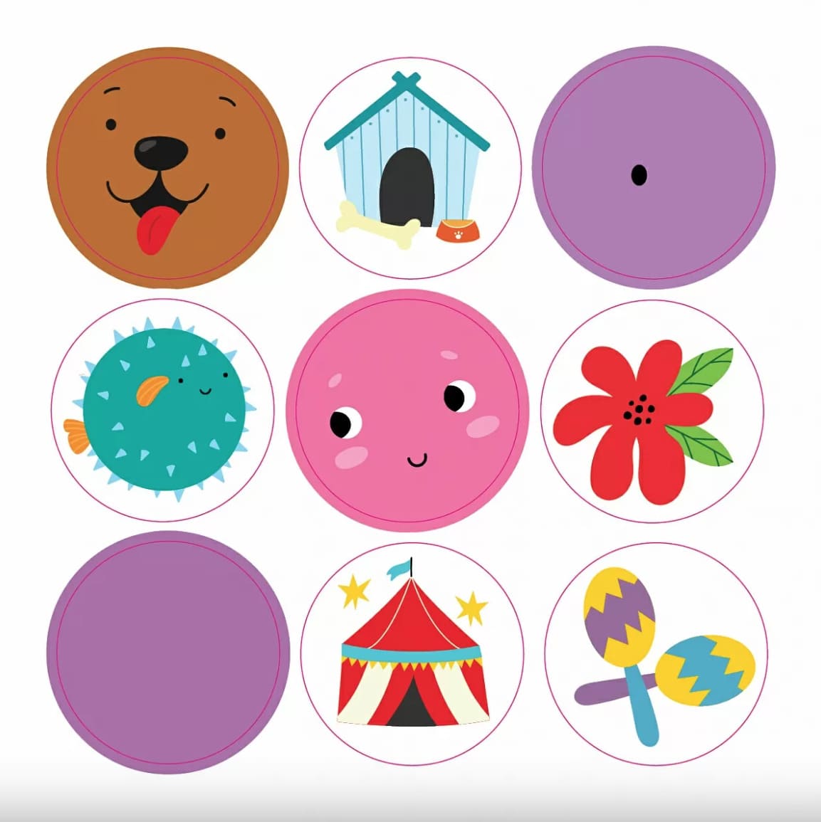 Самые первые наклейки. 3-4 года