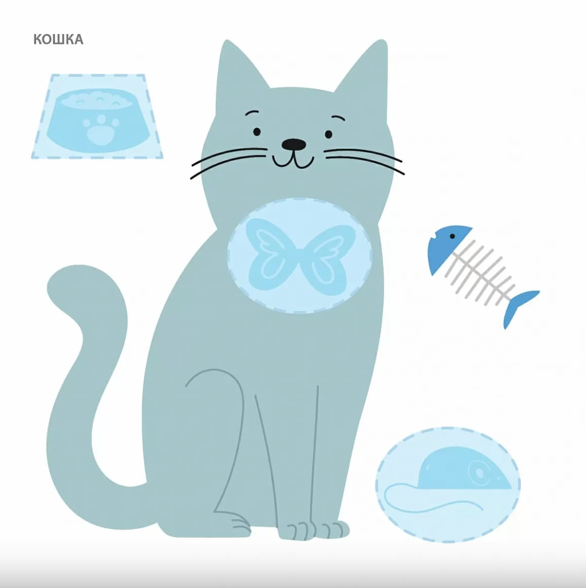 Самые первые наклейки. 3-4 года