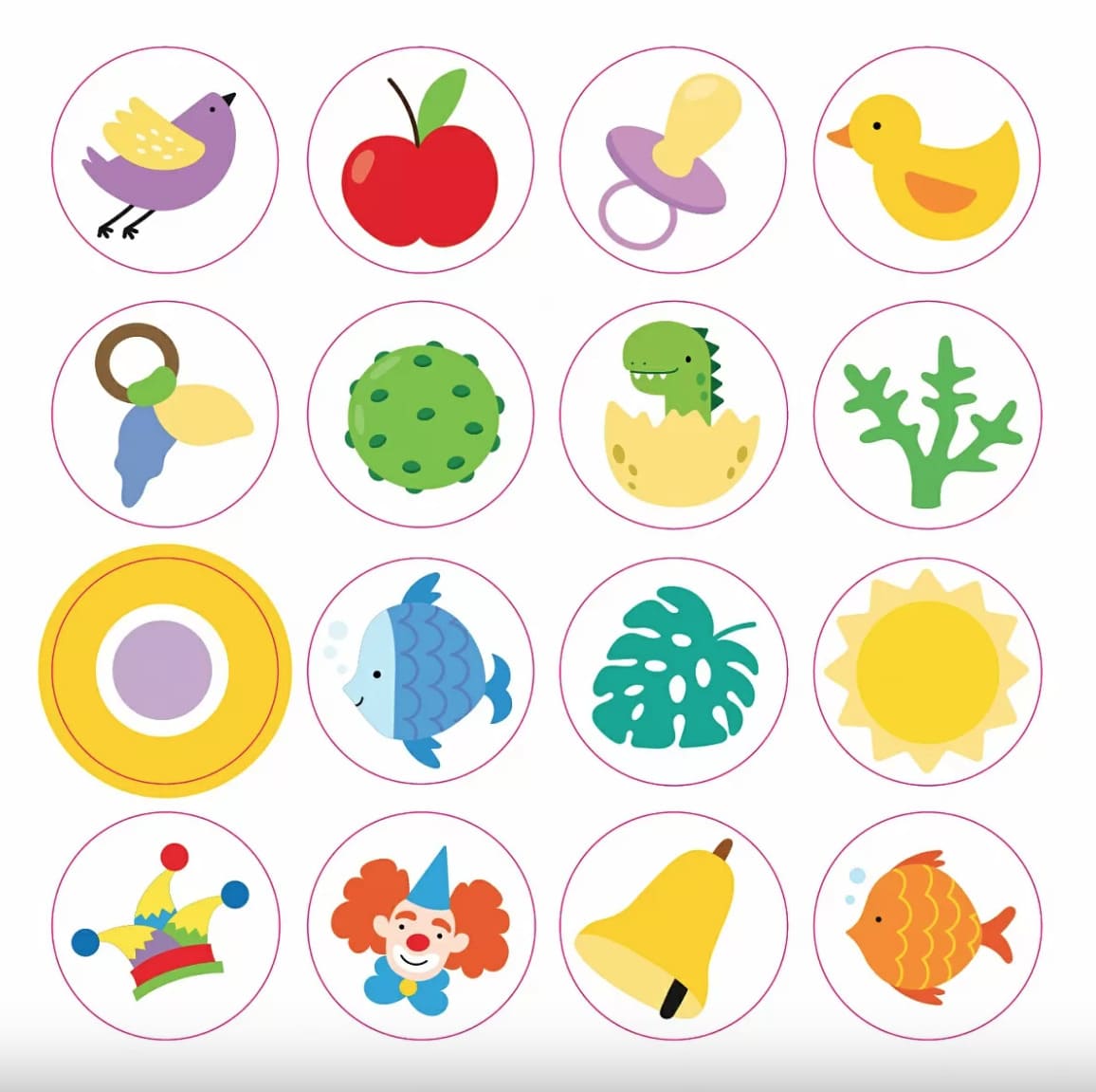 Самые первые наклейки. 3-4 года