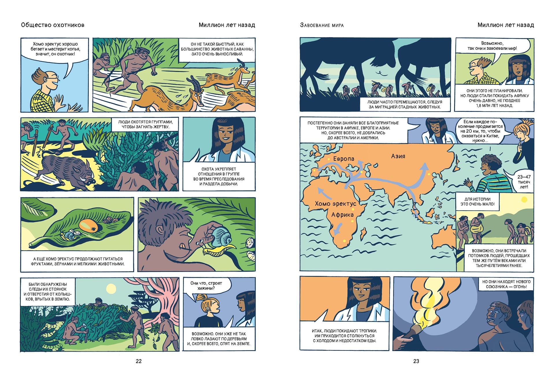 Эволюция человека в комиксах