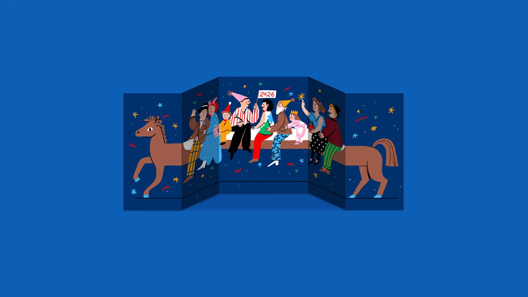 Открытка «Верхом в 2026»