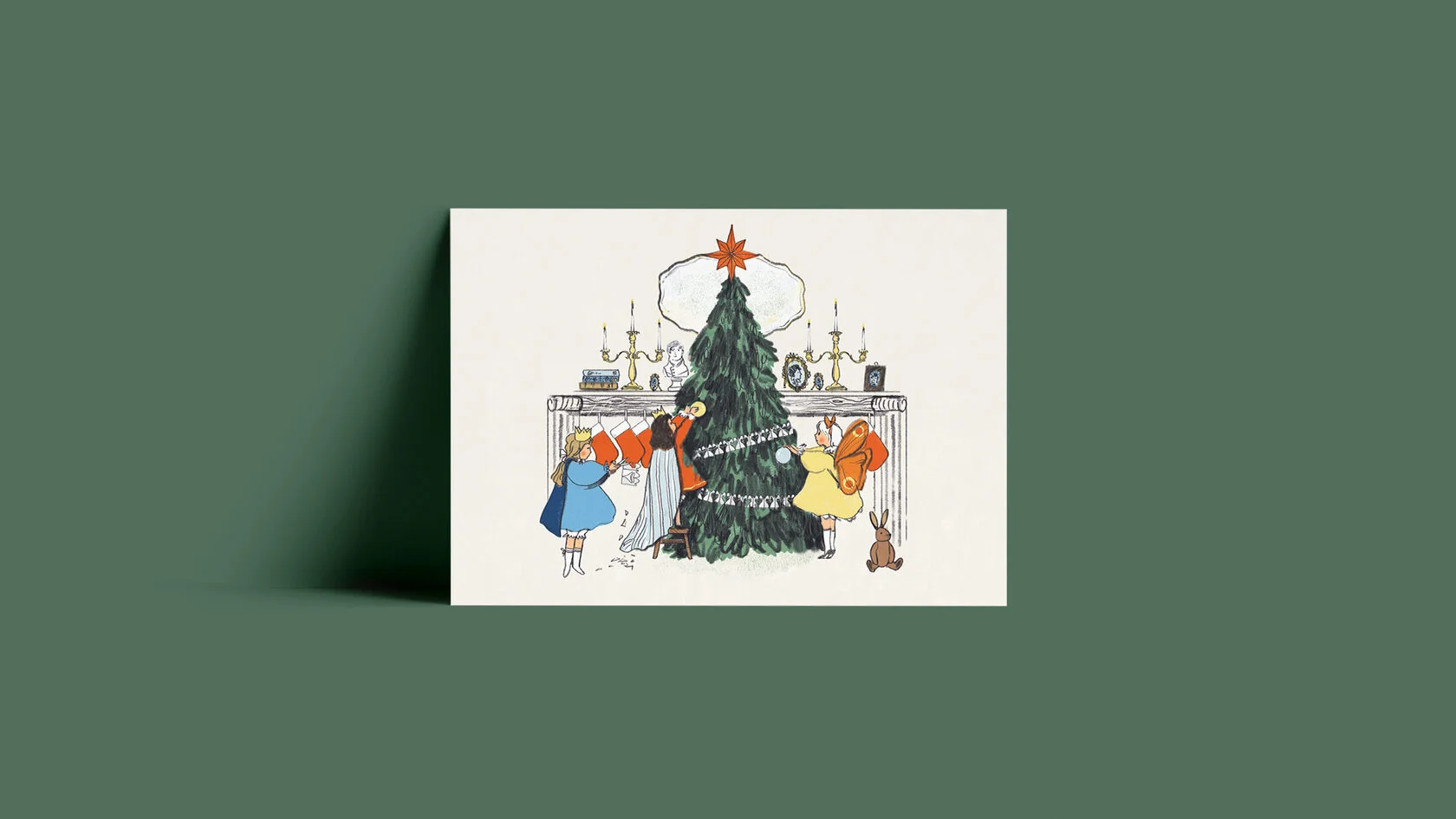 Открытка «Украшение ёлки»