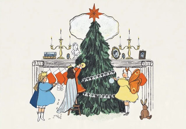 Открытка «Украшение ёлки»