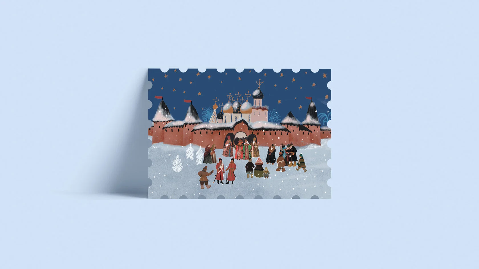 Открытка «Зимнее гулянье»