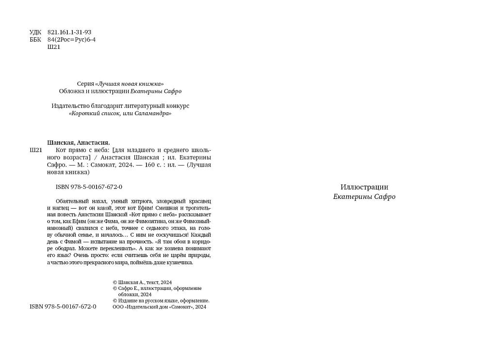 Кот прямо с неба