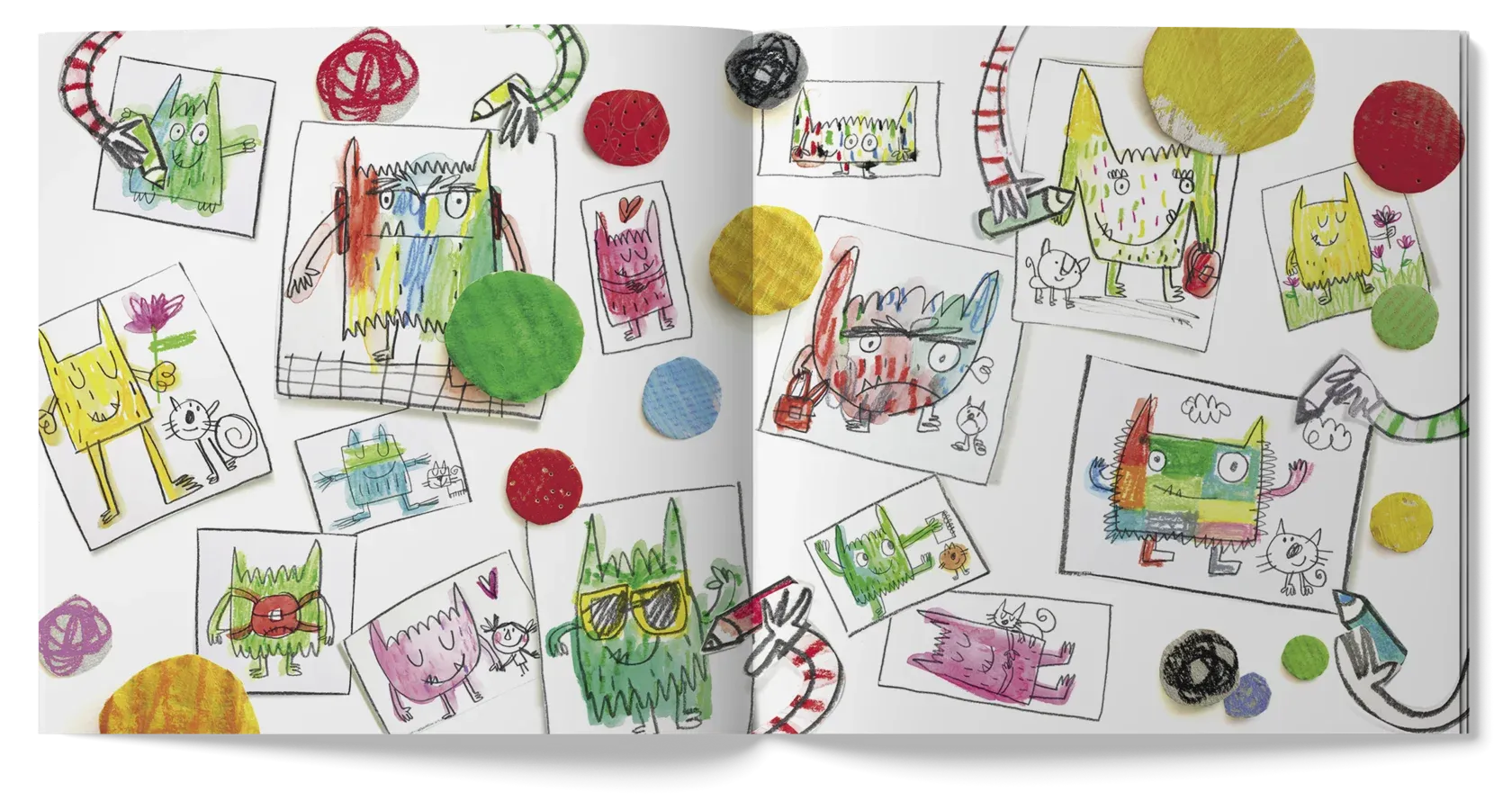 Разноцветный монстрик идёт в детский сад