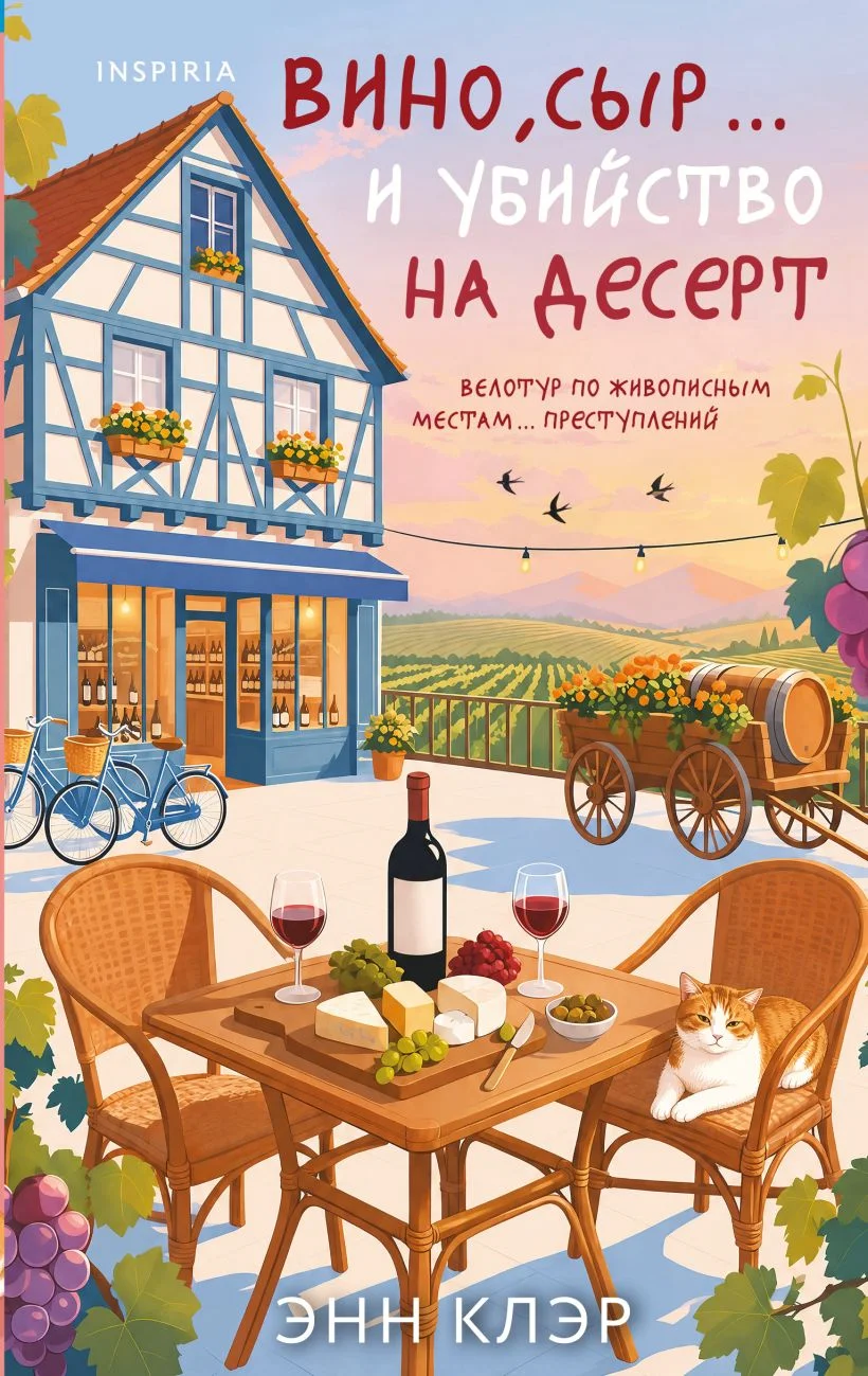 Обложка книги Вино, сыр и убийство на десерт